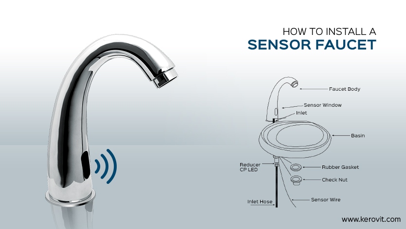 how to install sensor faucet