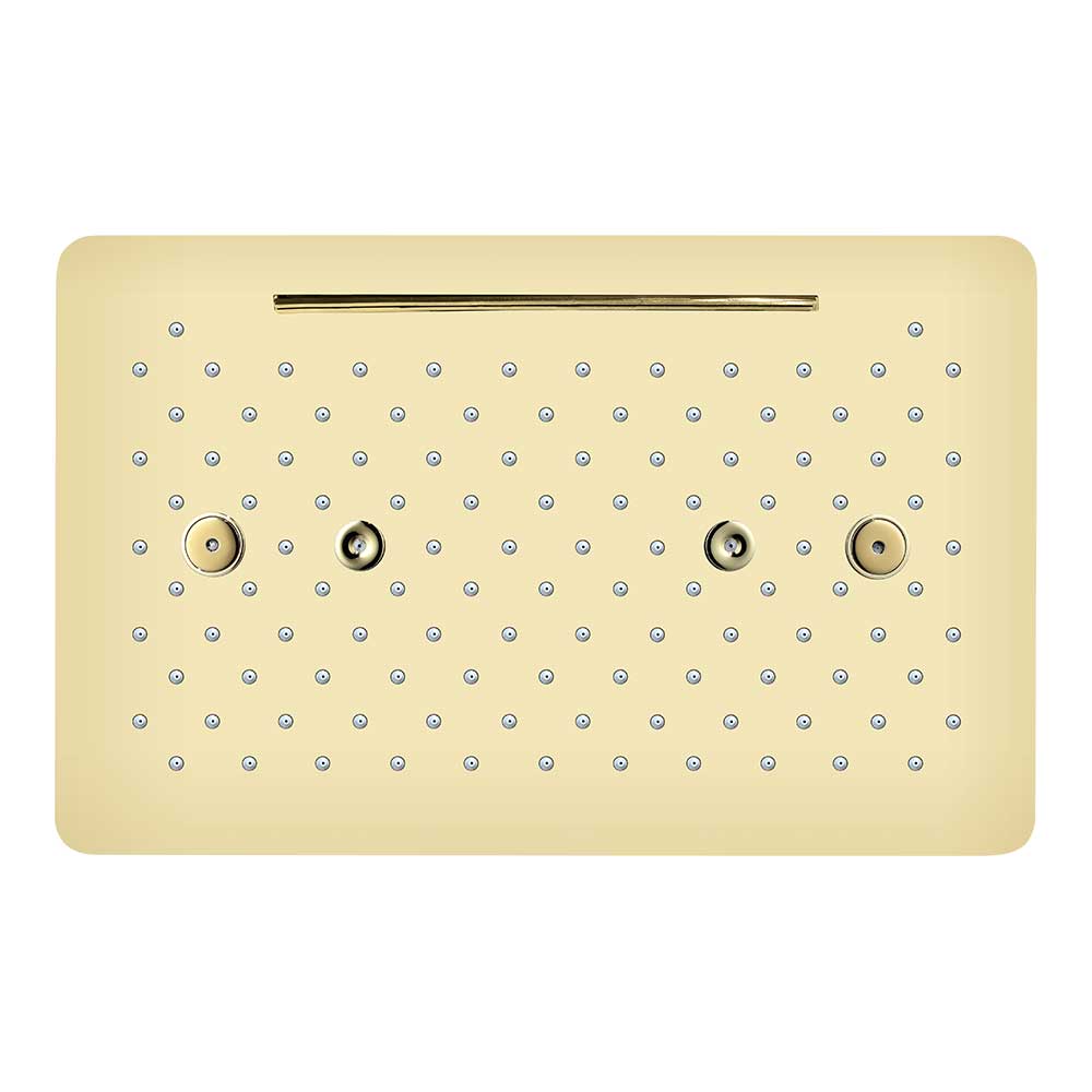 Three Functions Ceiling Shower Without Chromotherapy (Rain, Waterfall & Two Mists)